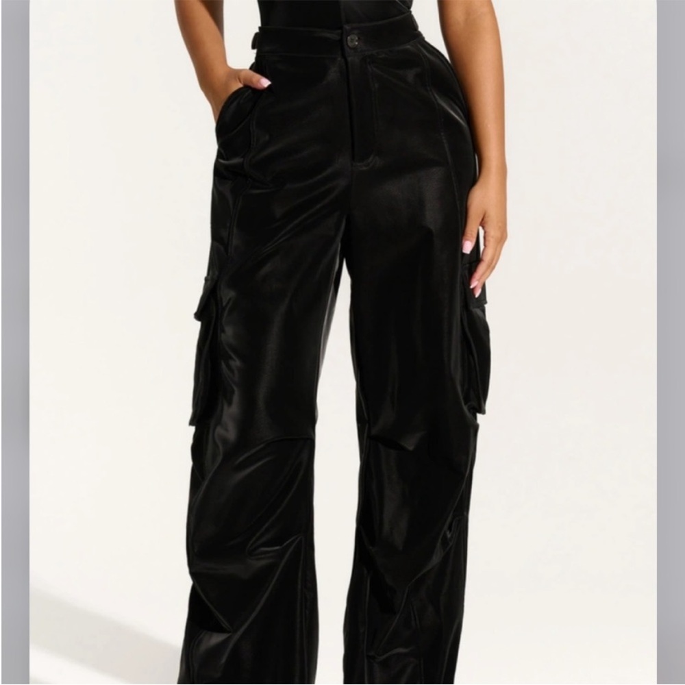 Naked Wardrobe Liquid Suede Cargo Pants